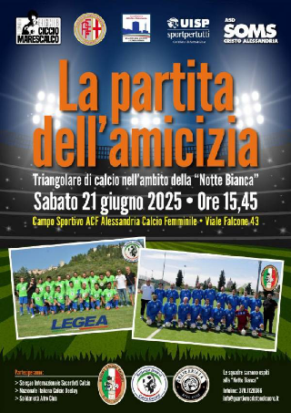 Alessandria - Calcio e solidarietà al Quartiere Cristo: in campo Dj, sacerdoti e Afro Club per la Partita dell’Amicizia