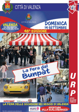 Valenza - Tutto pronto per una domenica di festa con la Fèra del Bunpat e Sport in Piazza