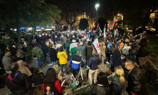 Alessandria - Scontri tra manifestanti pro-Palestina e Polizia alla stazione