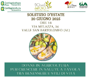 Valle S. Bartolomeo - "Donne in Agricoltura": il Solstizio d’Estate si celebra con un focus su cibo, salute e benessere