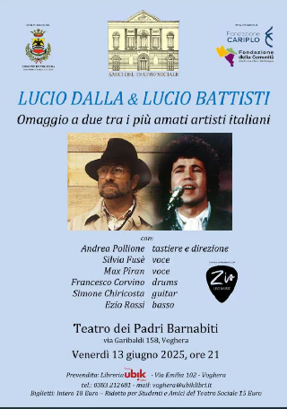 Voghera - Dalla e Battisti: due anime, una serata di musica e memoria